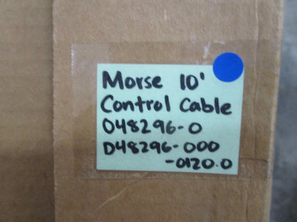 *NEW* 0820 Morse 10' "Red Jaket" Control Cable 048296-0 D48296-000-0120.0