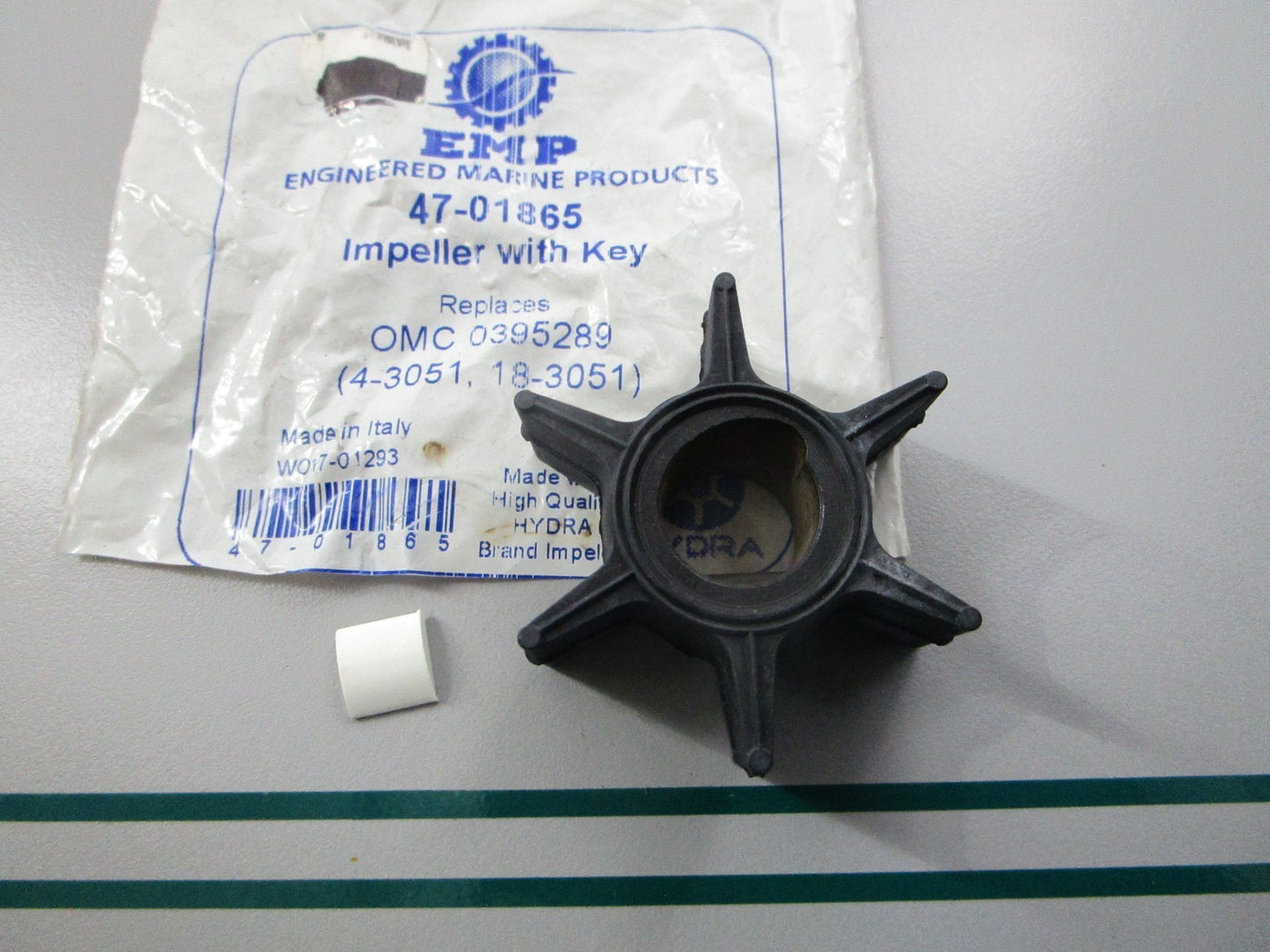 NEW 47-01865 Replaces: 395289 EMP Impeller w/ Key 0810