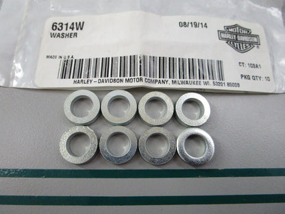NEW OEM (LOT OF 8) 6314W Harley Davidson Washer 0810