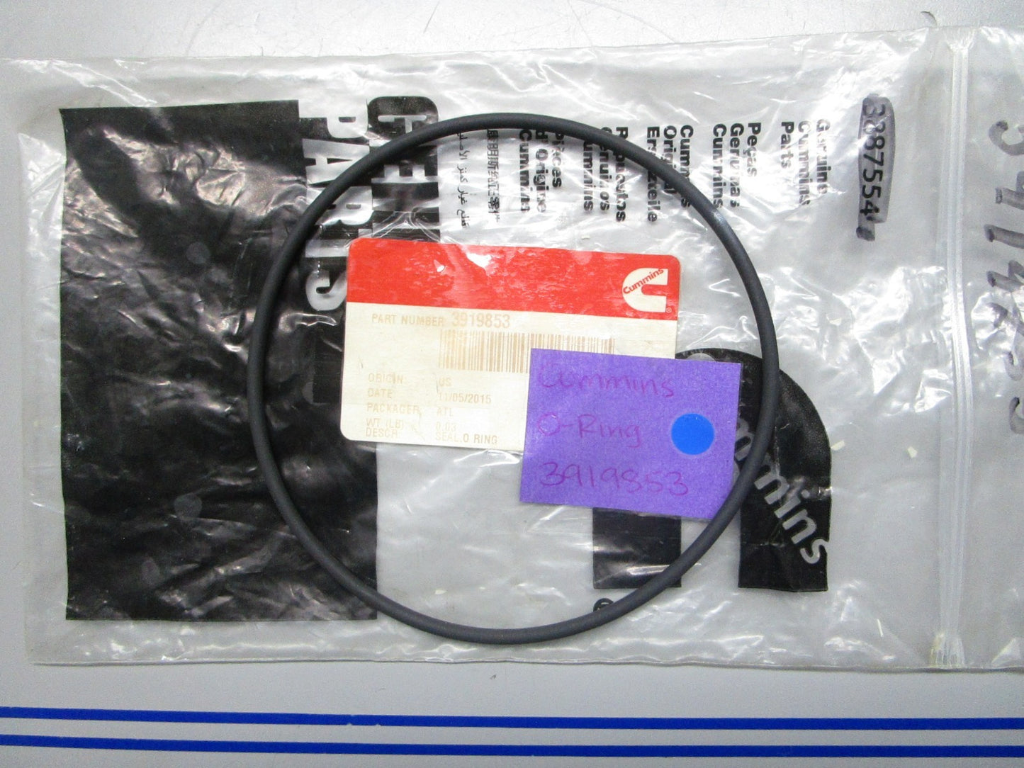 *NEW OEM* 0820 Cummins O-Ring 3919853