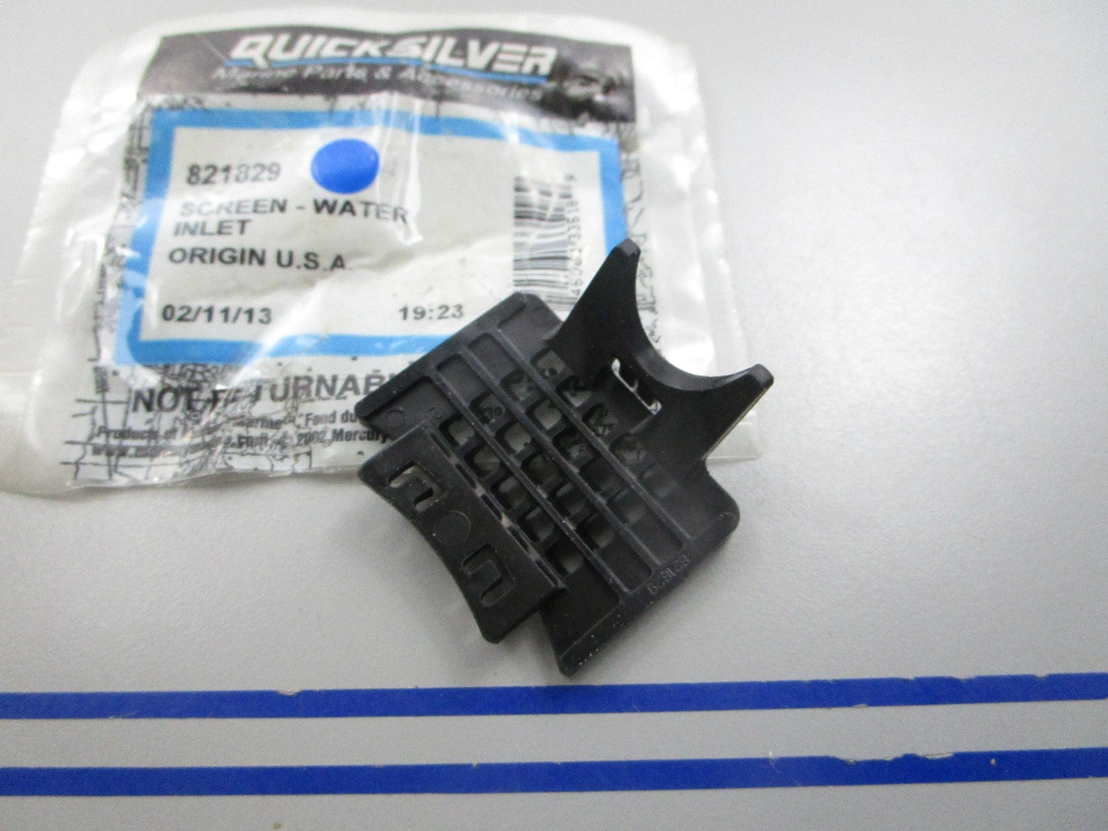 NEW OEM 821829 Mercury Quicksilver Water Inlet Screen 0810