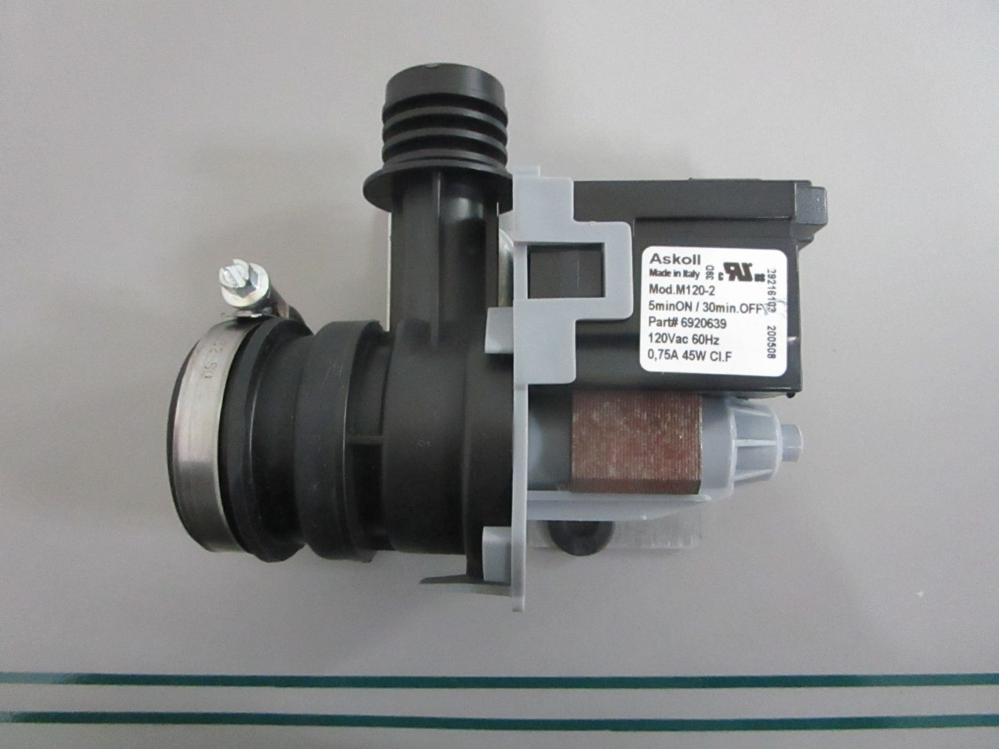 NEW OEM WP6-920639 Whirlpool Dishwasher Drain Pump 0820