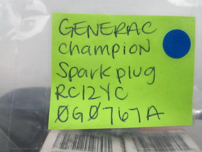 *NEW OEM* (LOT OF 3) 0810 Generac Champion Spark Plug RC12YC 0G0767A