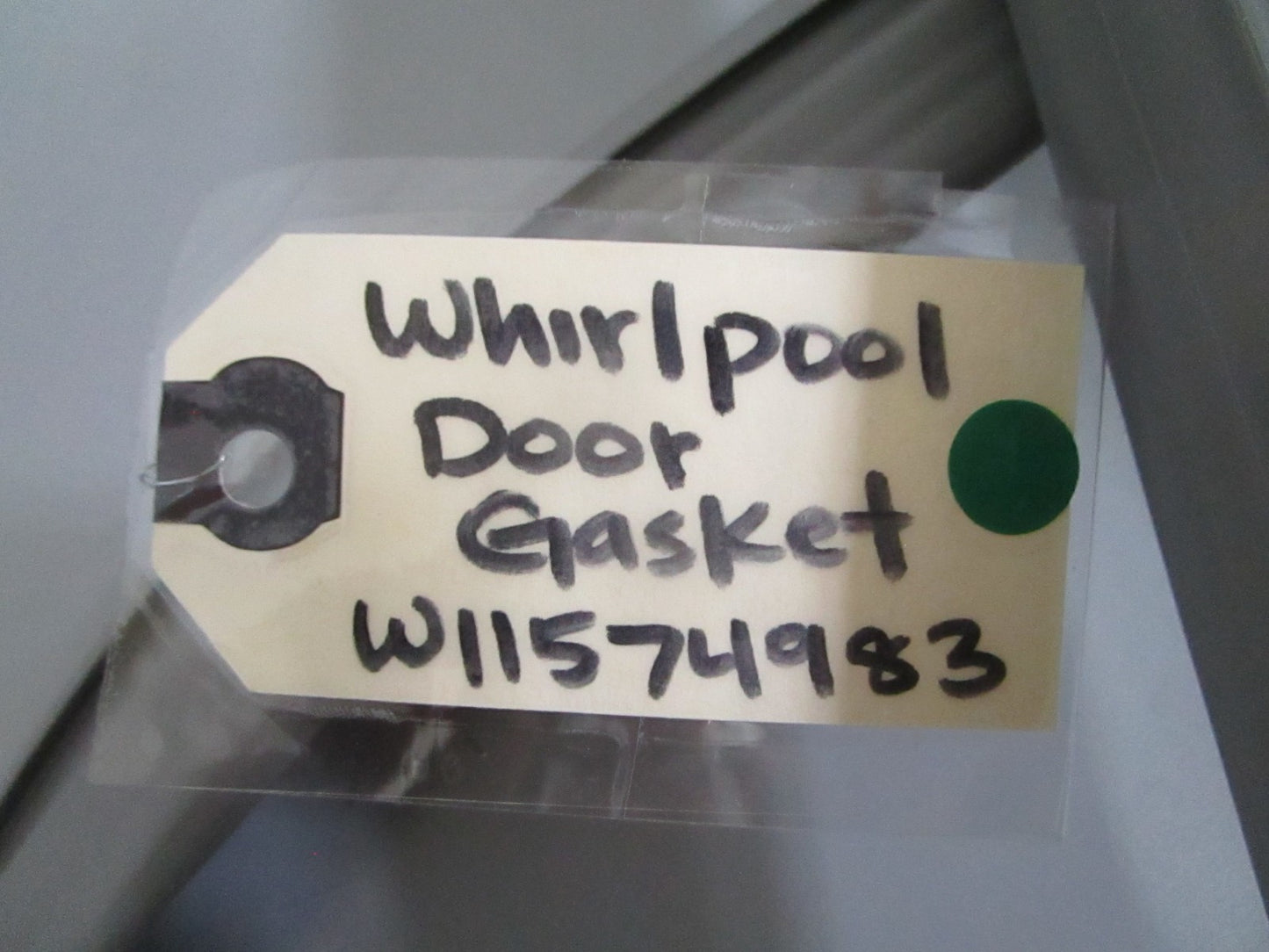 Whirlpool NEW OEM Refrigerator Freezer Door Gasket Gray W11574983 NOS Part 0820