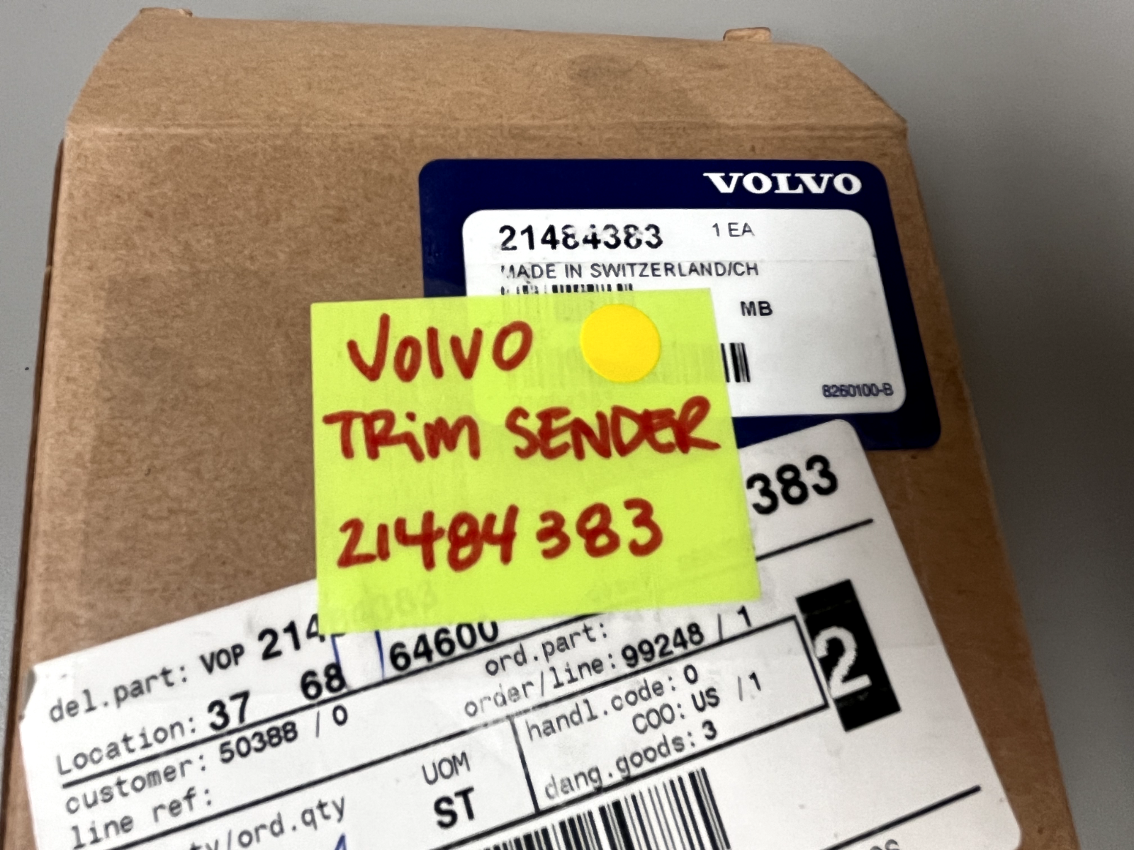 *NEW OEM* 0720 Volvo Penta Trim Sender 21484383