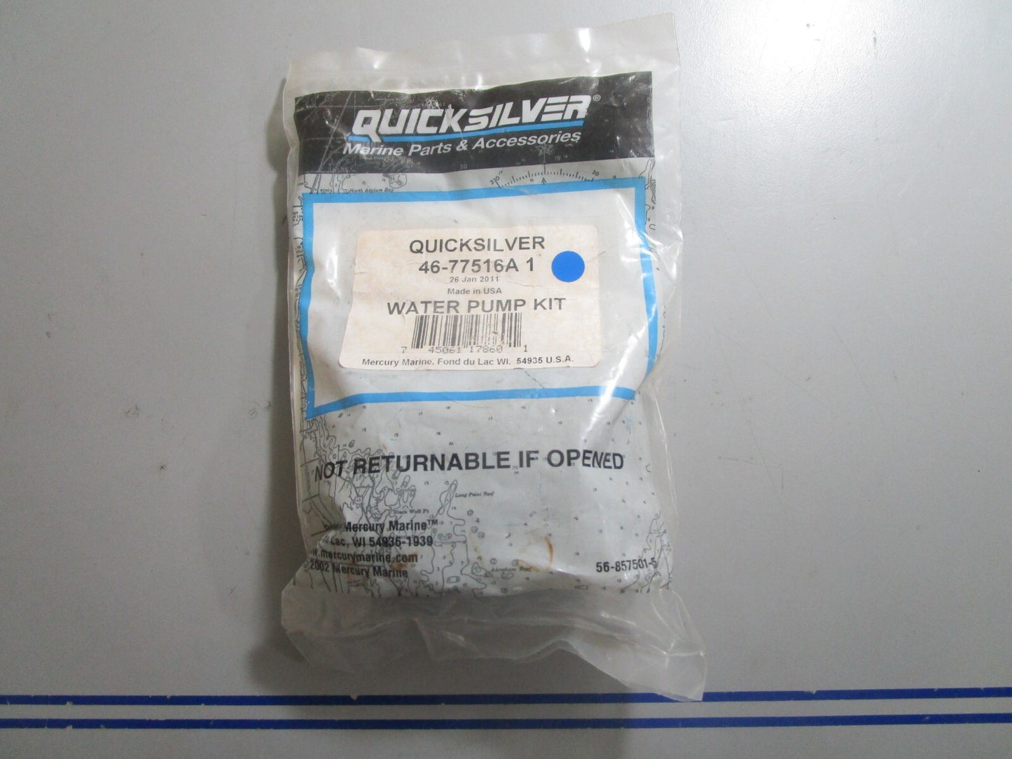 *NEW OEM* 0810 Mercury Quicksilver Water Pump Kit 46-77516A1