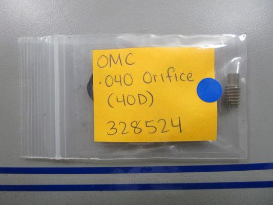 *NEW OEM* 0810 OMC Johnson Evinrude .040 Orifice (40D) 328524 0328524