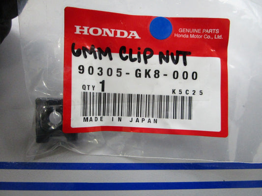 *NEW OEM* 0810 Honda 6mm Clip Nut 90305-GK8-000