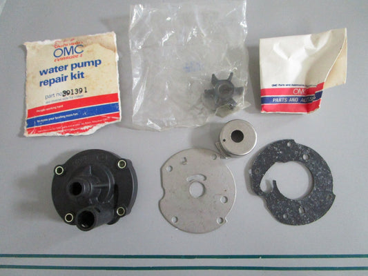 OMC NEW OEM Water Pump Kit 391391 Johnson Evinrude 5.5 6 7.5HP 1954-1979 NOS 082