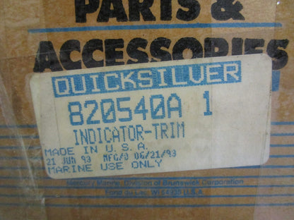 *NEW OEM* 0820 Mercury Quicksilver Trim Indicator 820540A1
