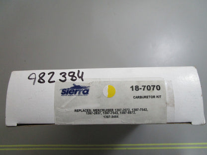 *NEW* 0810 Sierra Carburetor Kit 18-7070 Replaces: Mercruiser 1397-2072