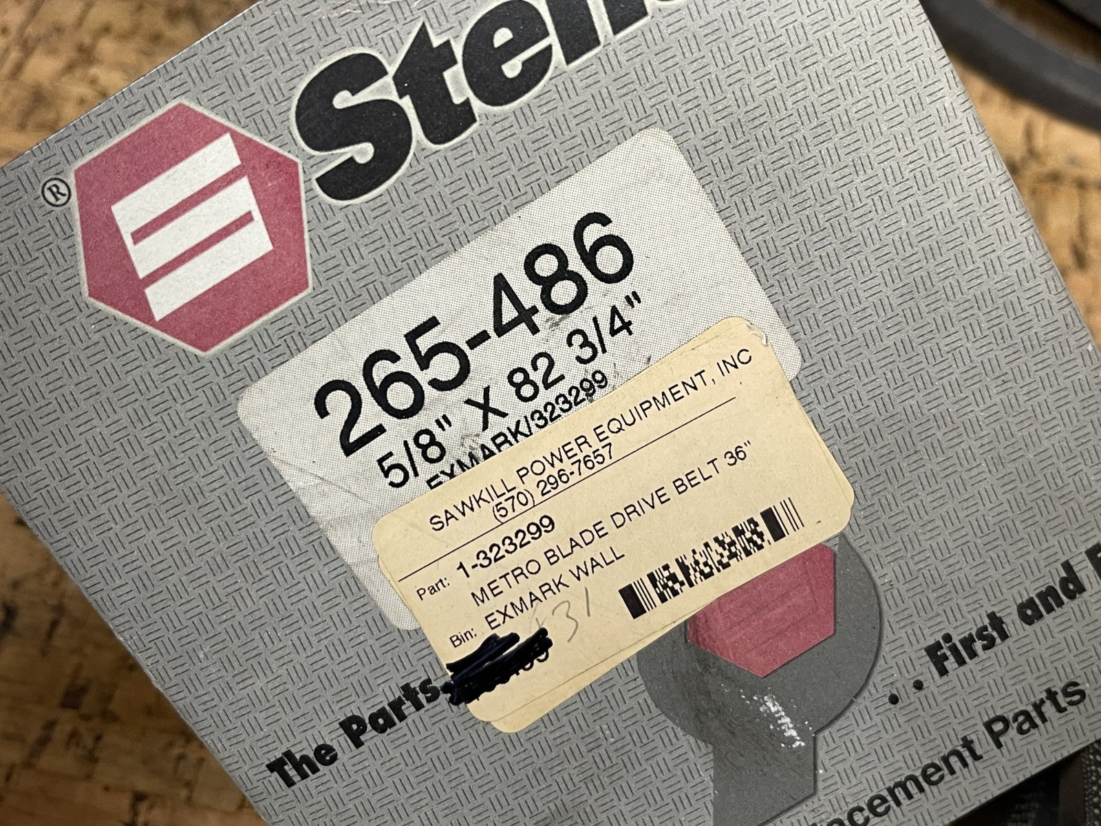 *NEW OEM* 0670 Sterns Drive Belt 265-486 323299