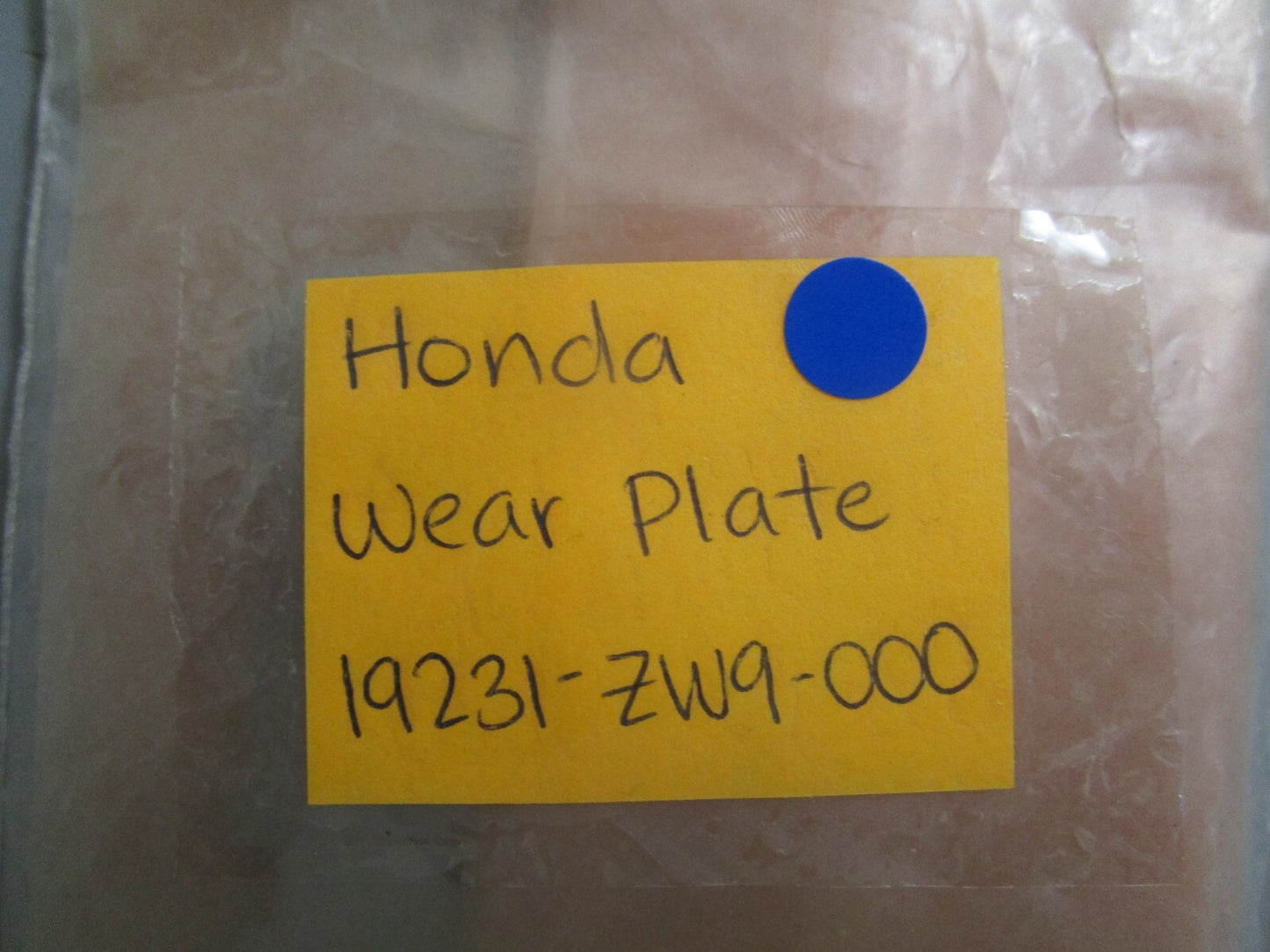 *NEW OEM* 0810 Honda Wear Plate 19231-ZW9-000