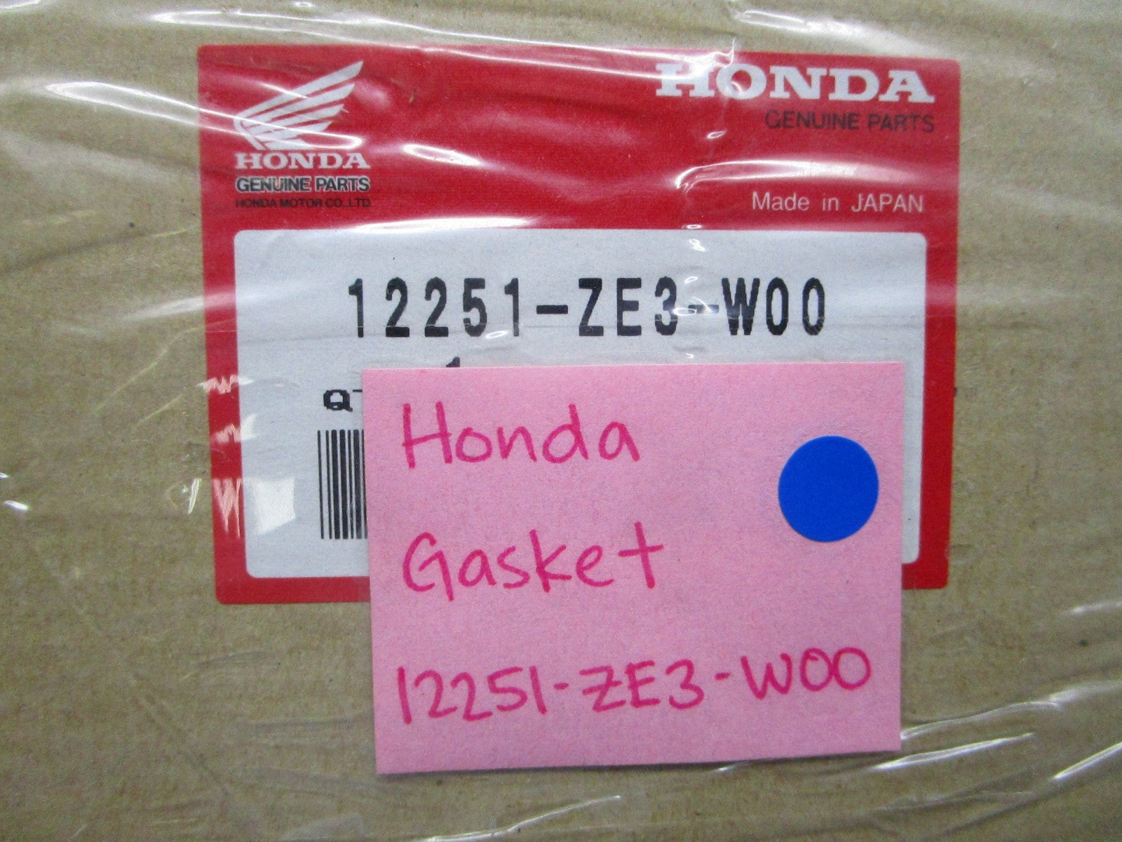 *NEW OEM* 0810 Honda Gasket 12251-ZE3-W00