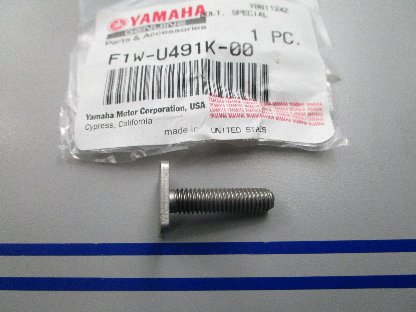 NEW OEM F1W-U491K-00-00 Yamaha Special Bolt 0810