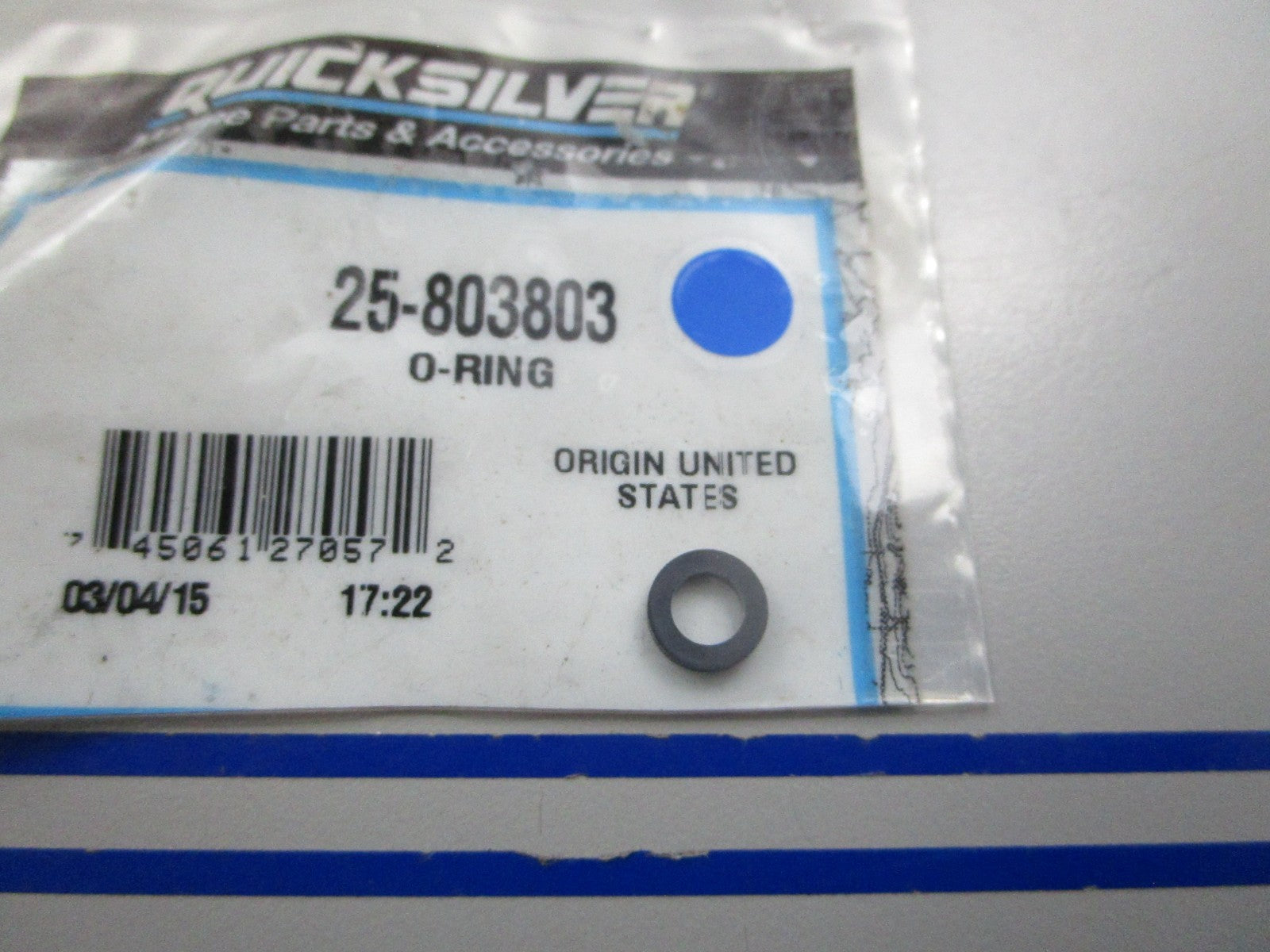 NEW OEM 25-803803 Mercury Quicksilver O-Ring 0810