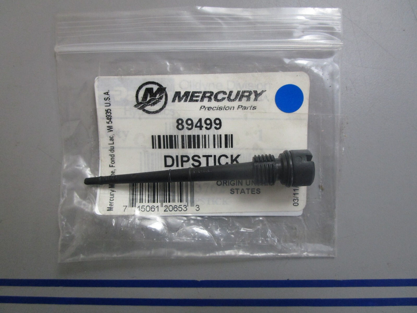 *NEW OEM* 0810 Mercury Quicksilver Dipstick 89499