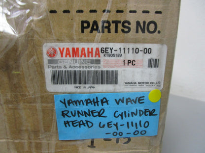 *NEW OEM* 0720 Yamaha Wave Runner Cylinder Head 6EY-11110-00-00