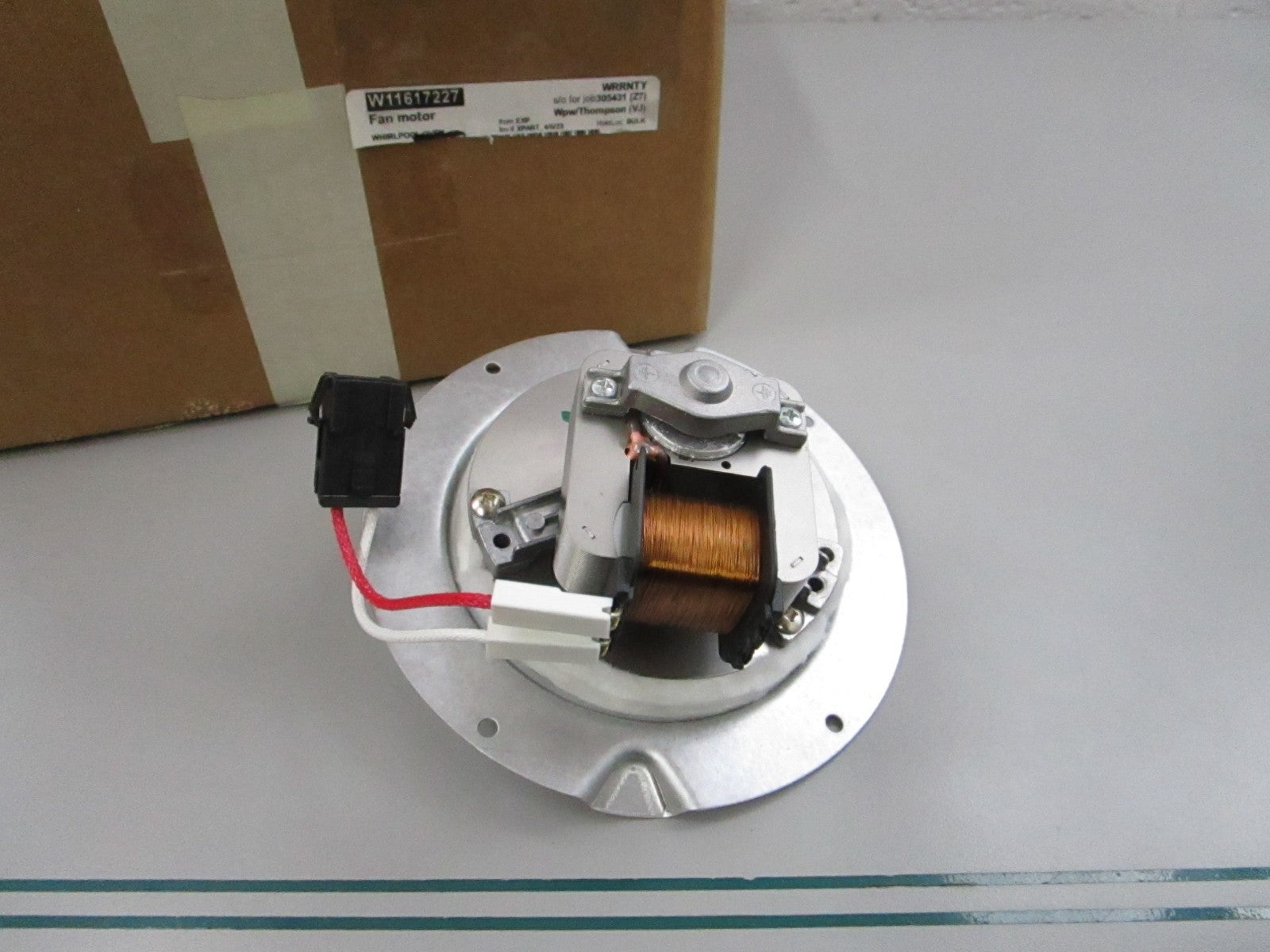 NEW OEM W11617227  Whirlpool Oven Fan Motor 0810