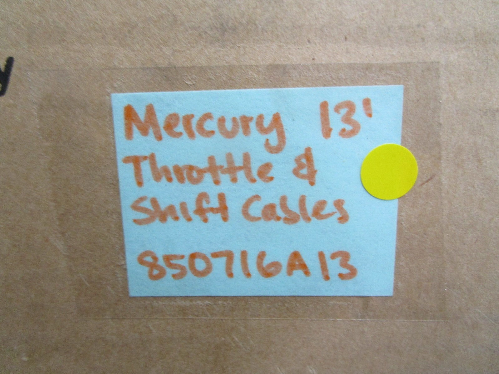 *NEW OEM* 0820 Mercury Quicksilver 13' Throttle & Shift Cables 850716A13