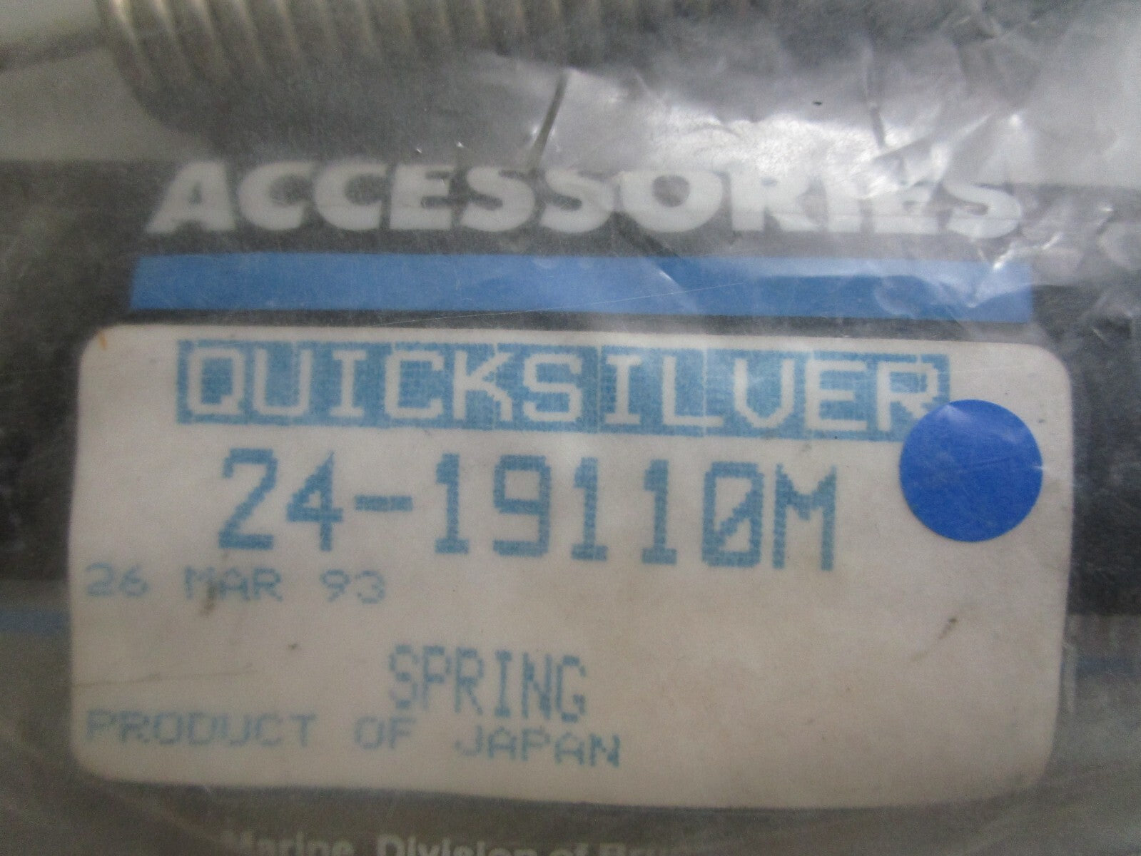 *NEW OEM* 0810 Mercury Quicksilver Spring 24-19110M