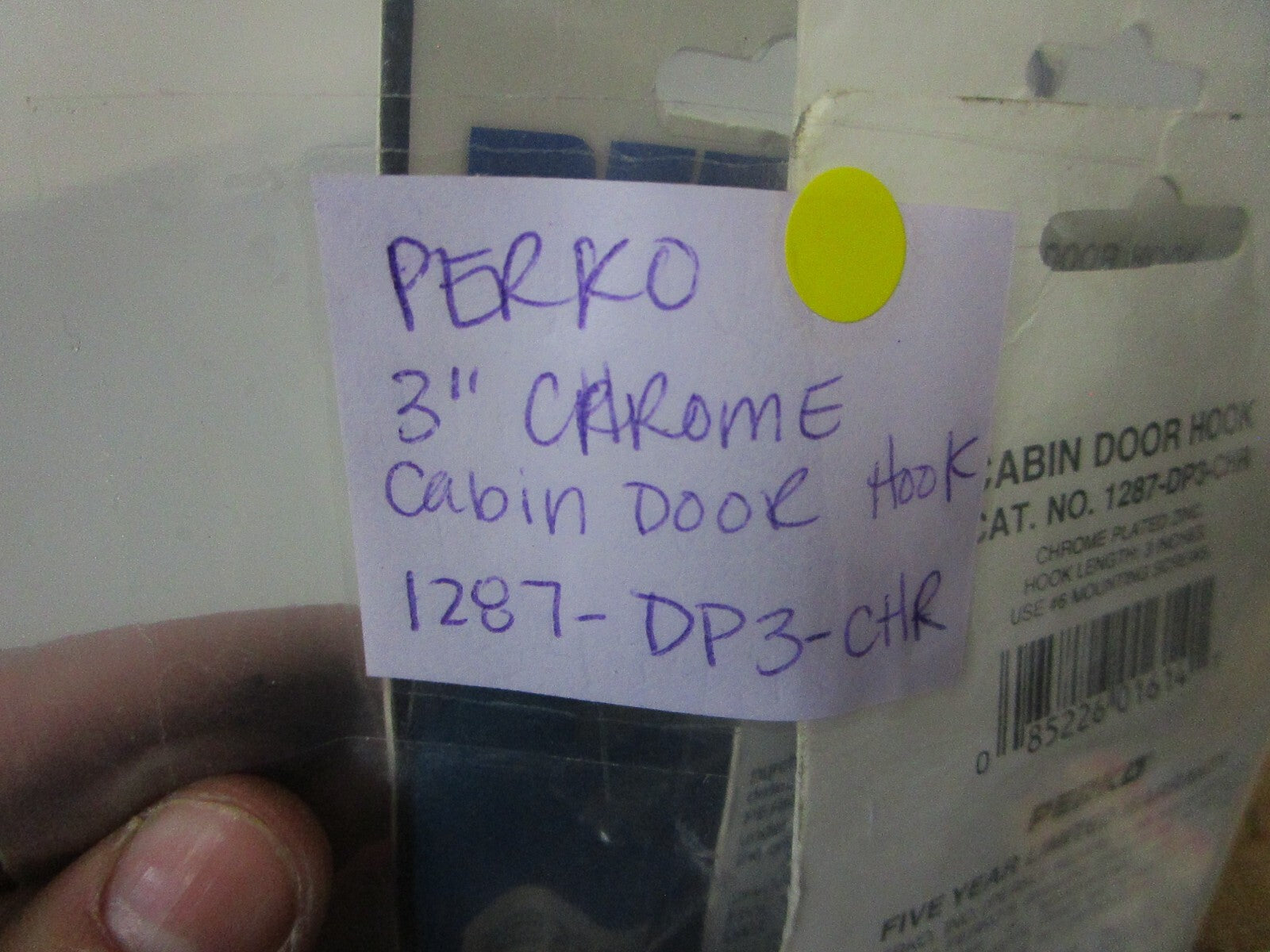 *NEW OEM* 0720 Perko 3" Chrome Cabin Door Hook 1287-DP3-CHR