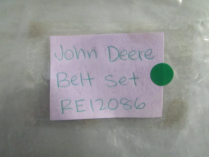 NEW OEM RE12086 John Deere Belt Set 0820
