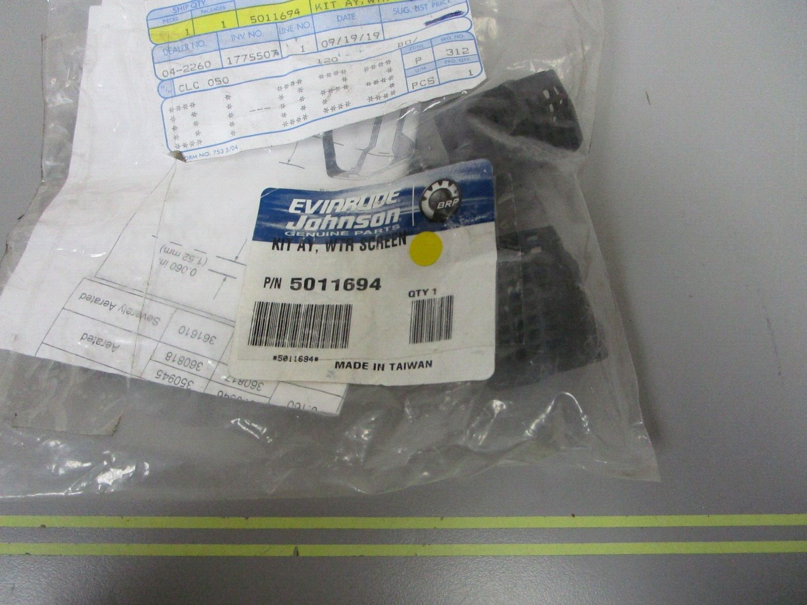 *NEW OEM* 0720 OMC Johnson Evinrude Water Screen Kit Assembly 5011694
