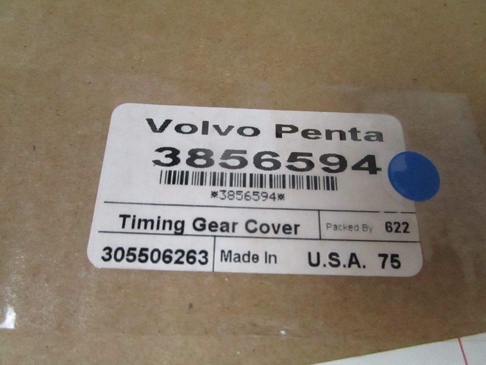 *NEW OEM* 0820 Volvo Penta Timing Gear Cover 3856594