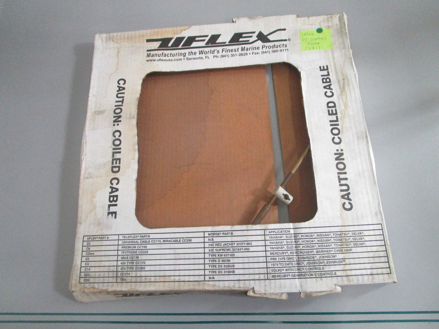 NEW OEM C5X17 Uflex 17' Control Cable 0820