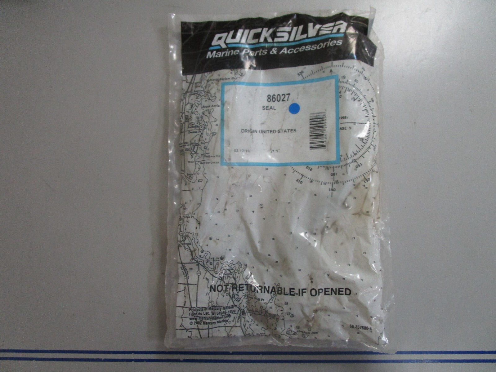 *NEW OEM* 0810 Mercury Quicksilver Seal 86027