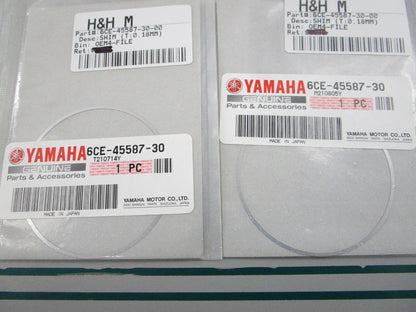 NEW OEM (LOT OF 2) 6CE-45587-30-00 Yamaha (T:0.18mm) Shim 0810