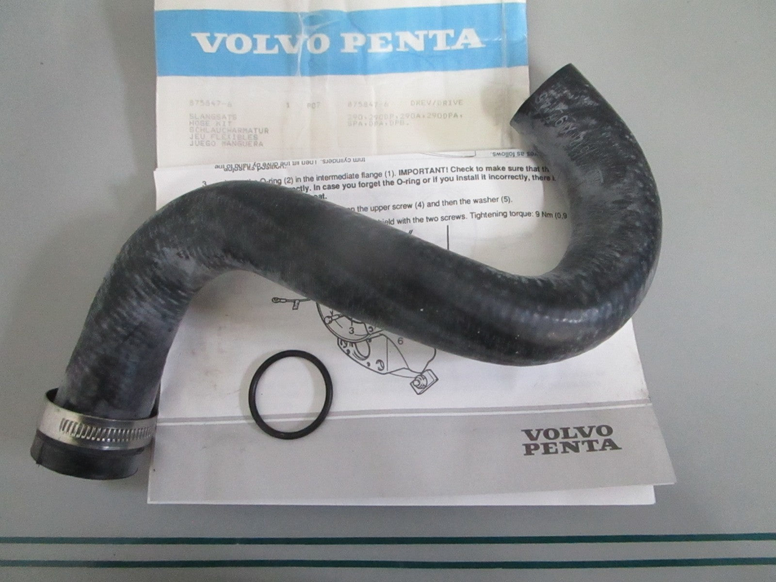 NEW OEM 875847 Volvo Penta Hose Kit 0820