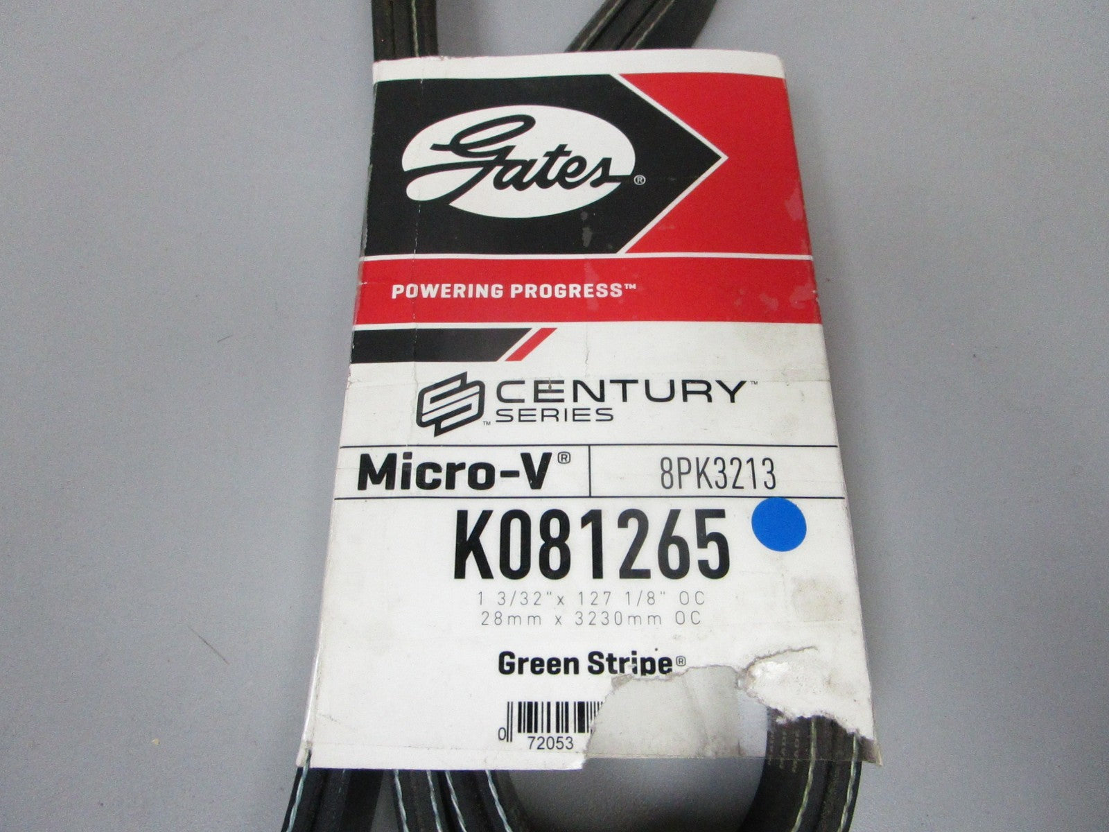 NEW K081265 Gates Micro-V 1-3/32" x 127 ⅛" Serpentine Belt 0720