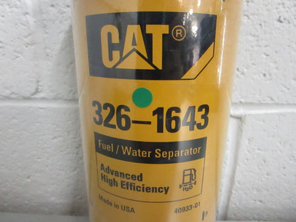Caterpillar CAT 326-1643 Adv High Efficiency Fuel Water Separator NEW OEM 0820