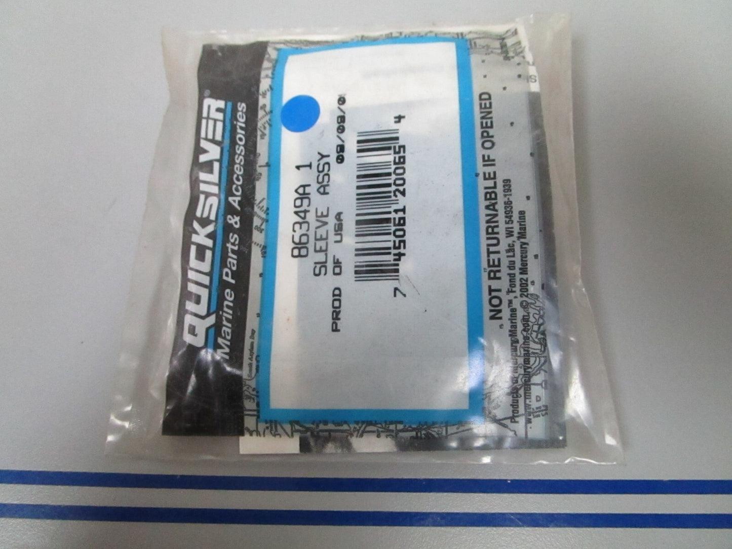 *NEW OEM* 0810 Mercury Quicksilver Sleeve Assembly 86349A 1