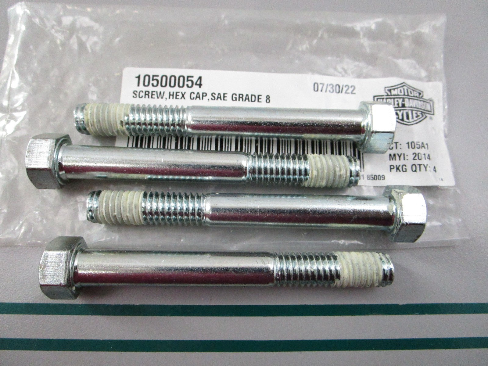 NEW OEM (LOT OF 4) 10500054 Harley Davidson Hex Cap Screw 0810