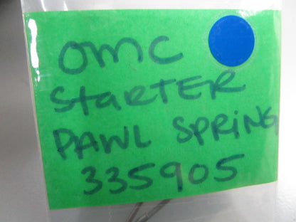 *NEW OEM* 0810 OMC Johnson Evinrude Starter Pawl Spring 335905  0335905