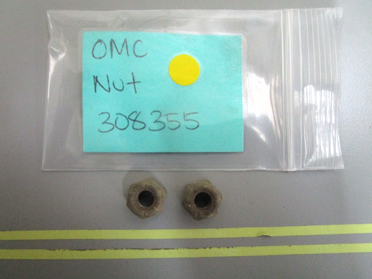 *NEW OEM* (LOT OF 2) 0750 OMC Johnson Evinruide NUT 308355 0308355
