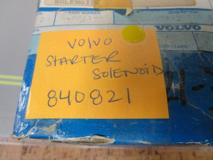 *NEW OEM* 0720 Volvo Penta Starter Solenoid 840821