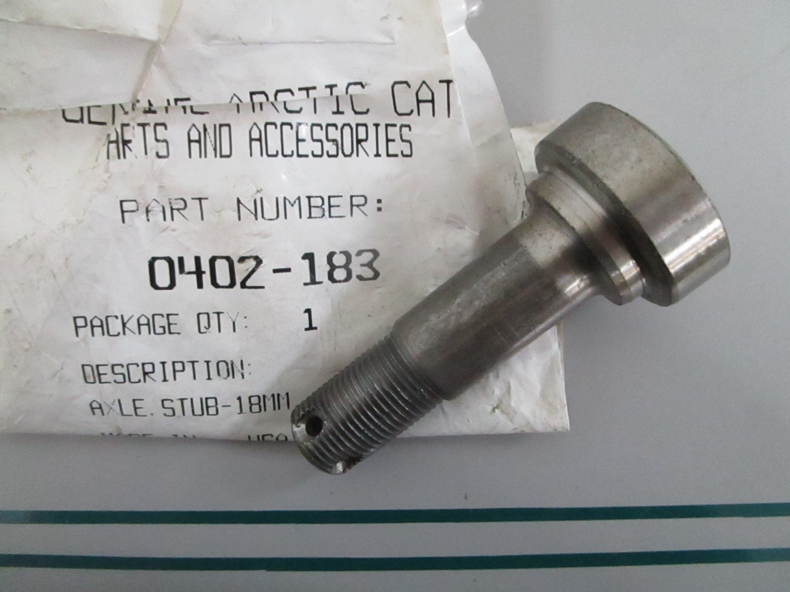 NEW OEM 0402-183 Arctic Cat 18MM Stub Axle 0820