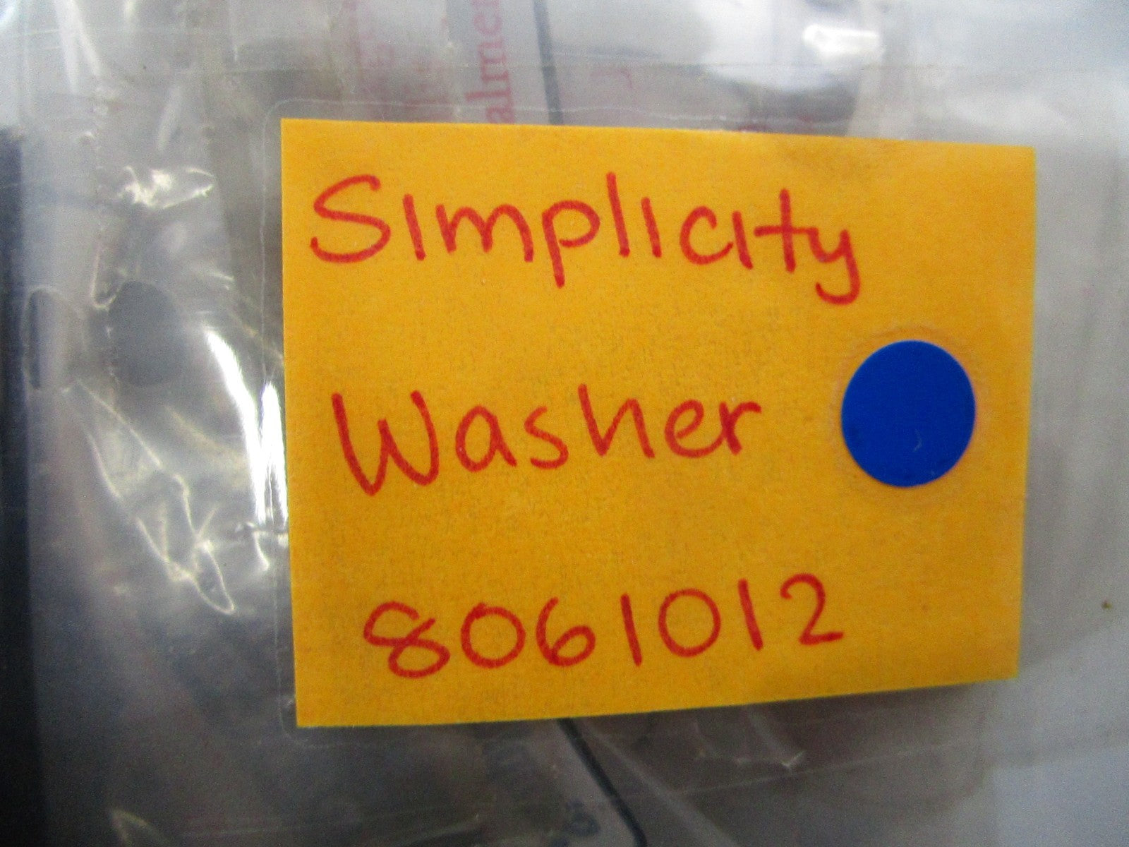 *NEW OEM* (LOT OF 4) 0810 Simplicity Washer 8061012