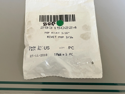 NEW OEM 293150224 BRP 3/16" Pop Rivet 0810