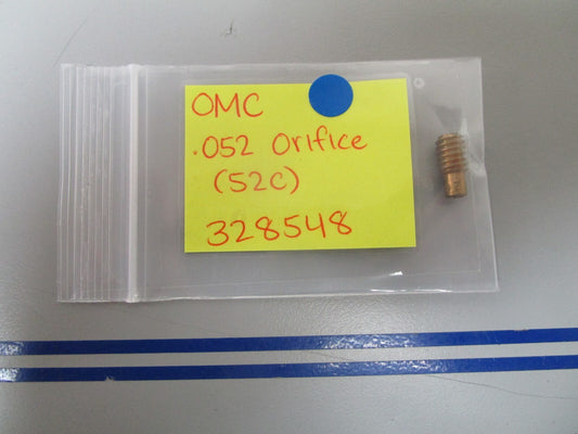 *NEW OEM* 0810 OMC Johnson Evinrude .052 Orifice (52C) 328548 0328548