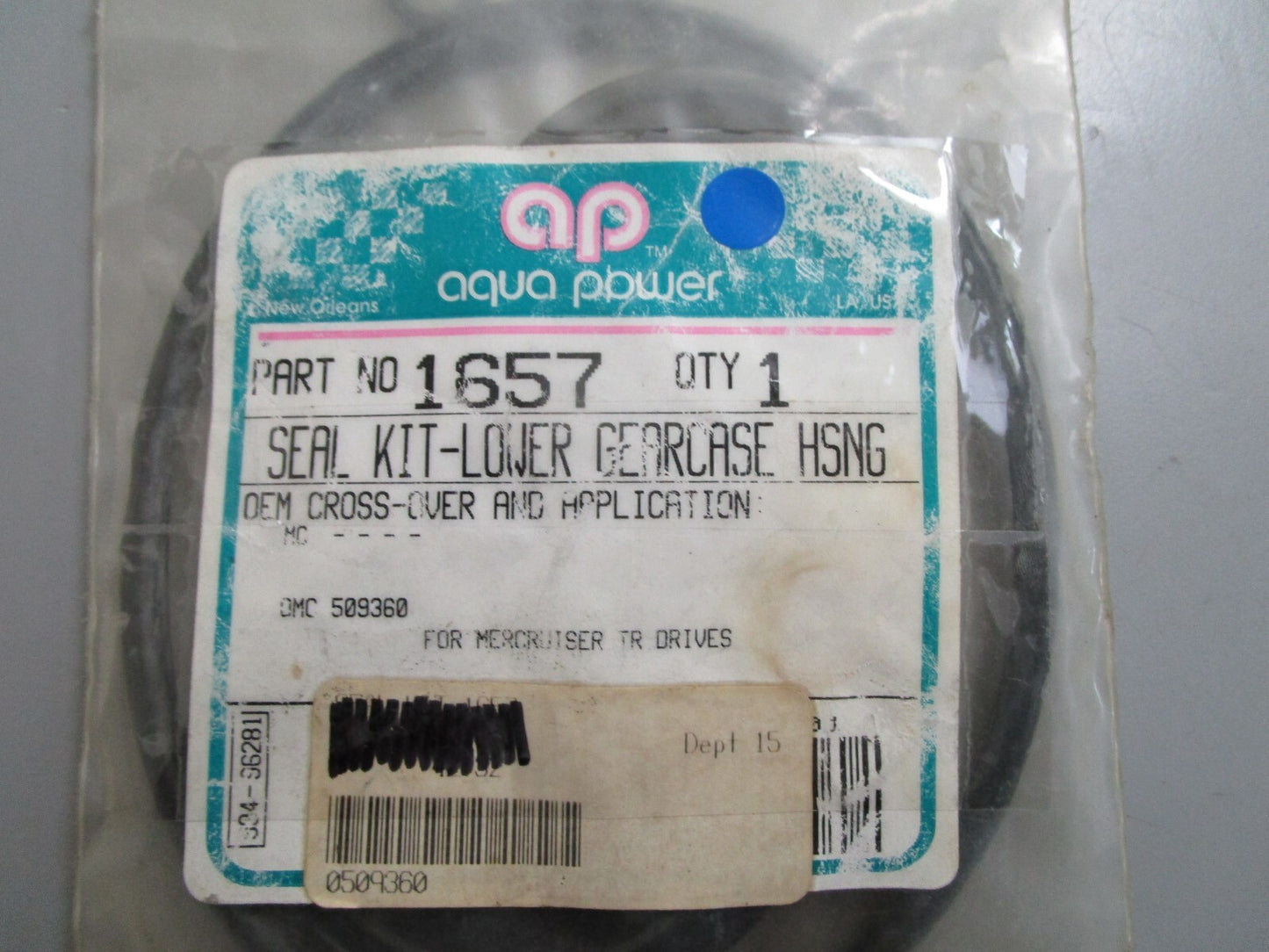 *NEW* 0810 Aqua Power Lower Gearcase Housing Seal Kit 1657