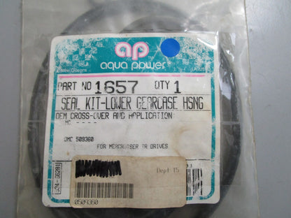*NEW* 0810 Aqua Power Lower Gearcase Housing Seal Kit 1657