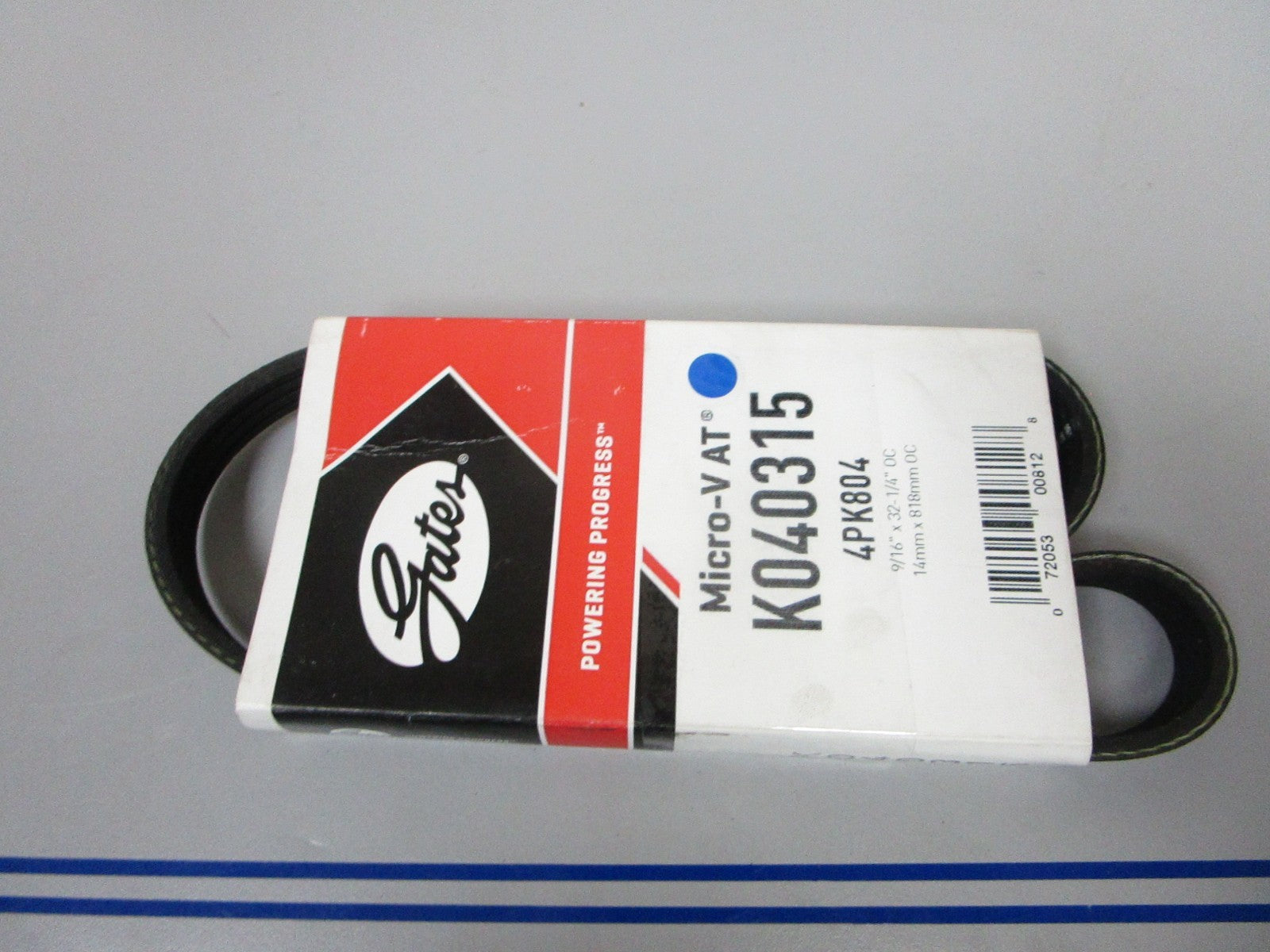 NEW K040315 Gates Micro-V 9/16" x 32 ¼" Serpentine Belt 0720
