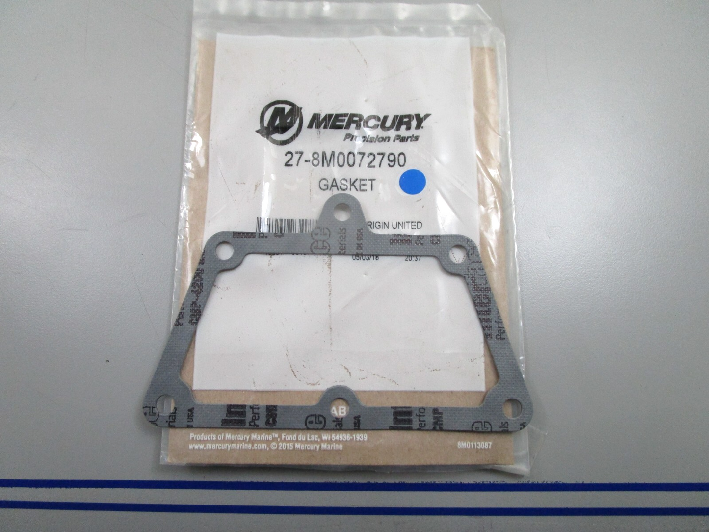 *NEW OEM* 0810 Mercury Quicksilver Gasket 27-8M0072790