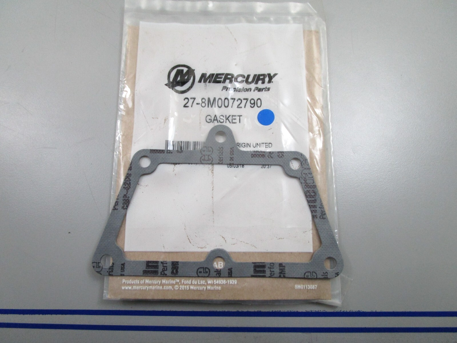 *NEW OEM* 0810 Mercury Quicksilver Gasket 27-8M0072790