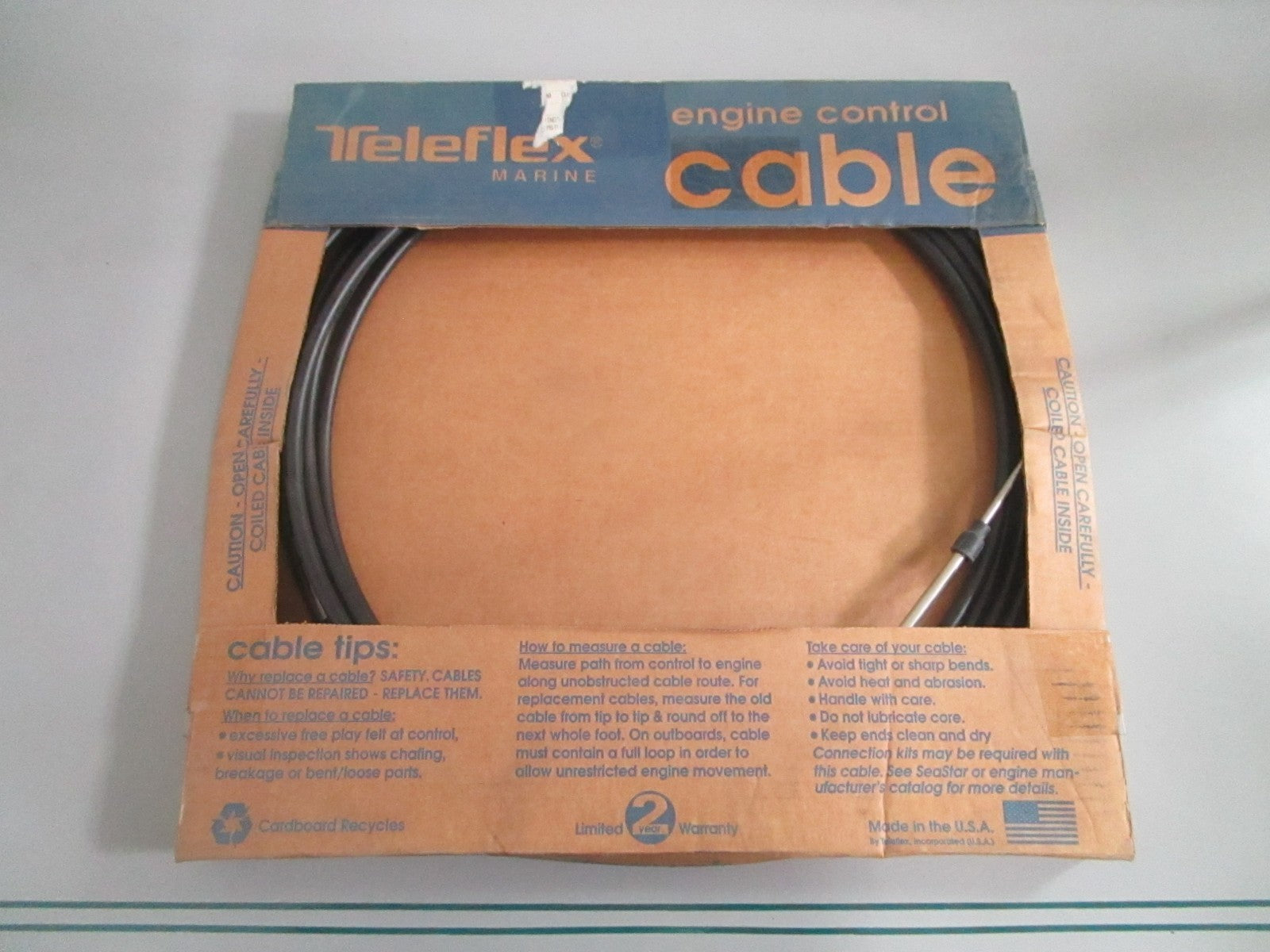 NEW OEM CCX63327 Teleflex 27' Control Cable 0820